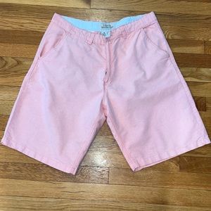 Salmon lightweight shorts.